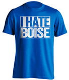 i hate boise state byu brigham cougars fan blue shirt