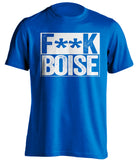 fuck boise state brigham young byu fan blue shirt censored