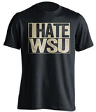 I Hate WSU - Washington Huskies Fan T-Shirt - Box Design - Beef Shirts