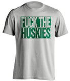 FUCK THE HUSKIES - Oregon Ducks Fan T-Shirt - Box Design - Beef Shirts