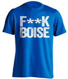 fuck boise state brigham young byu fan blue tshirt censored