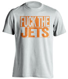 FUCK THE JETS - Miami Dolphins Fan T-Shirt - Box Design - Beef Shirts