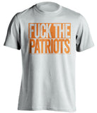 FUCK THE PATRIOTS - Miami Dolphins Fan T-Shirt - Box Design - Beef Shirts