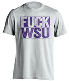 FUCK WSU - Washington Huskies Fan T-Shirt - Box Design - Beef Shirts