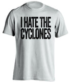 i hate the cyclones iowa hawkeyes fan white tshirt