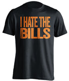 I Hate The Bills - Miami Dolphins Fan T-Shirt - Text Design - Beef Shirts