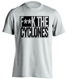 fuck the cyclones iowa hawkeyes fan white shirt censored