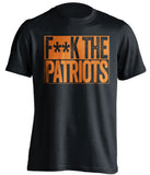 FUCK THE PATRIOTS - Miami Dolphins Fan T-Shirt - Box Design - Beef Shirts