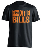 F**K THE BILLS Miami Dolphins black TShirt