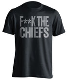 fuck the chiefs dallas cowboys censored fan black tee