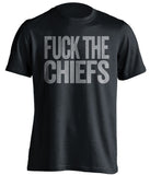 fuck the chiefs dallas cowboys uncensored fan black tee