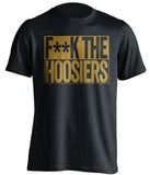 f**k the hoosiers purdue boilermakers black shirt