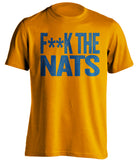 F**K THE NATS New York Mets orange Shirt
