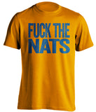 FUCK THE NATS New York Mets orange Shirt