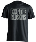 f**k the redskins dallas cowboys black shirt
