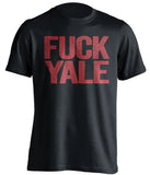 fuck yale harvard crimson black tshirt