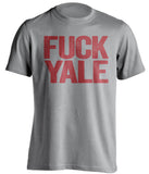 FUCK YALE - Harvard Crimson Fan T-Shirt - Text Design - Beef Shirts