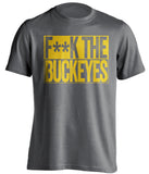 FUCK THE BUCKEYES - Michigan Wolverines Fan T-Shirt - Box Design - Beef Shirts