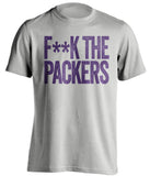 FUCK THE PACKERS - Minnesota Vikings T-Shirt - Text Design