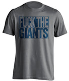 FUCK THE GIANTS - Los Angeles Dodgers Fan T-Shirt - Box Design - Beef Shirts