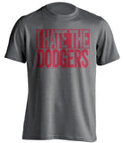 I Hate The Dodgers - Arizona Diamondbacks Fan T-Shirt - Box Design - Beef Shirts