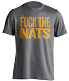 FUCK THE NATS - New York Mets Fan T-Shirt - Text Design - Beef Shirts