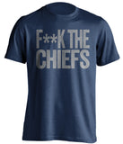 fuck the chiefs dallas cowboys censored fan navy tee