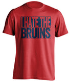 i hate the bruins red shirt montreal habs fans