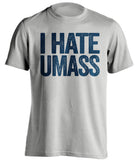 i hate umass merrimack college warriors grey tshirt