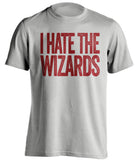 i hate the wizards cleveland cavaliers grey tshirt