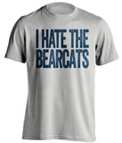 i hate the bearcats xavier musketeers fan grey shirt