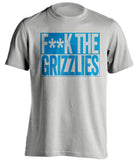 FUCK THE GRIZZLIES - Oklahoma City Thunder Fan T-Shirt - Box Design - Beef Shirts