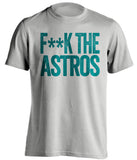 fuck the astros seattle mariners grey tshirt censored