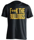 fuck the bulldogs censored black tshirt sjsu fans