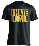 i hate uml lowell merrimack warriors black shirt