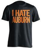 i hate auburn florida gators fan black tshirt