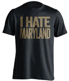 i hate maryland crab bowl navy midshipman black tshirt