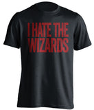 i hate the wizards cleveland cavaliers black tshirt