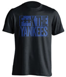 fuck the yankees black and blue tshirt censored