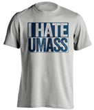 i hate umass merrimack college warriors grey shirt