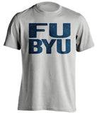 FU BYU grey shirt usu aggies fan shirt