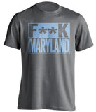 fuck maryland jhu john hopkins jays grey shirt censored