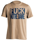 fuck notre dame old gold shirt pittsburgh panthers uncensored