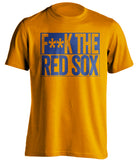 new york mets orange shirt fuck the red sox censored