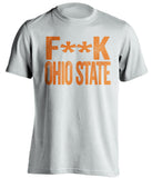 fuck ohio state illinois illini white tshirt censored