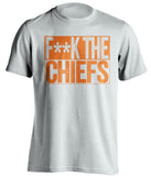 fuck the chiefs denver broncos censored fan white tshirt