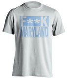 fuck maryland jhu john hopkins jays white shirt censored