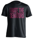 i hate the senators habs fan black shirt