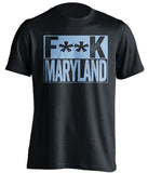 fuck maryland jhu john hopkins jays black shirt censored