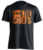 fuck the chiefs denver broncos censored fan black tshirt